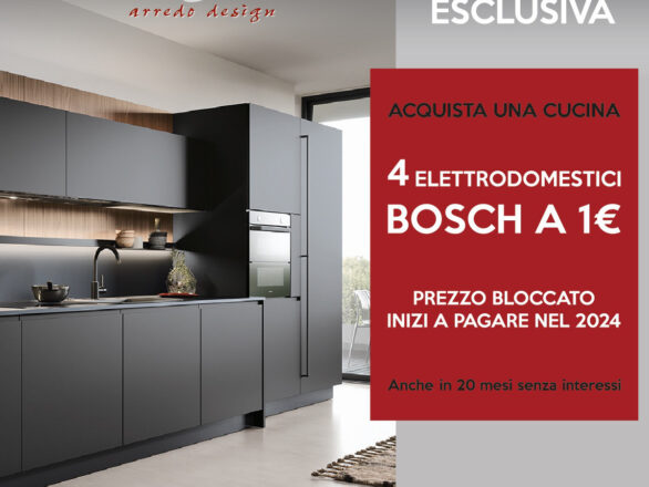 ACQUISTA UNA CUCINA 4 ELETTRODOMESTICI A 1 EURO ANCHE IN 20 MESI SENZA INTERESSI PREZZO BLOCCATO INIZI A PAGARE NEL 2024